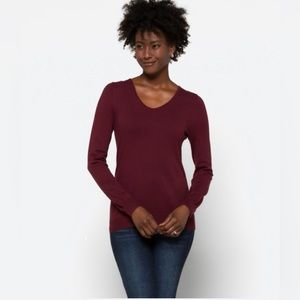 Love Ellie Mia Back Detail Sweater Burgundy XXL